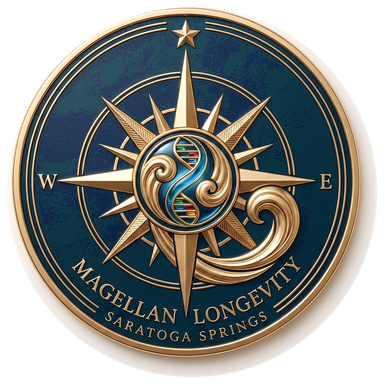 Magellan Longevity medallion emblem