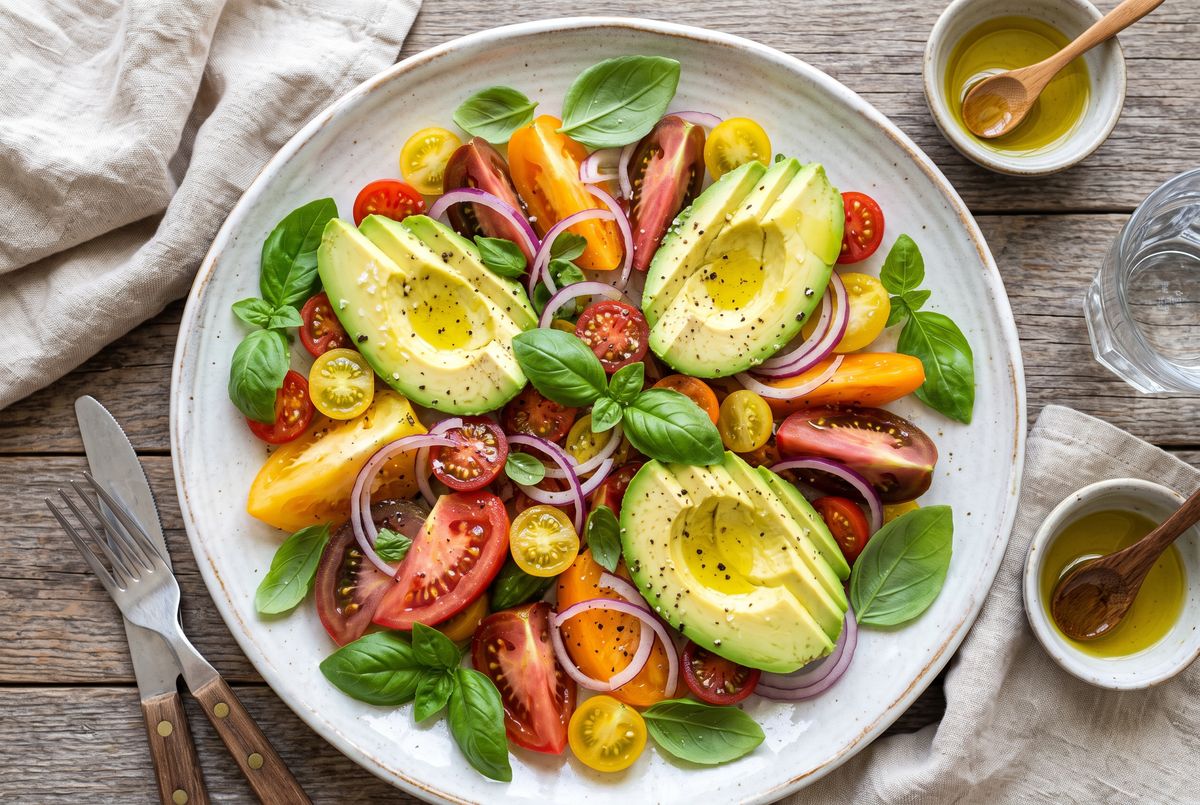Avocado & Heirloom Tomato Potassium Salad