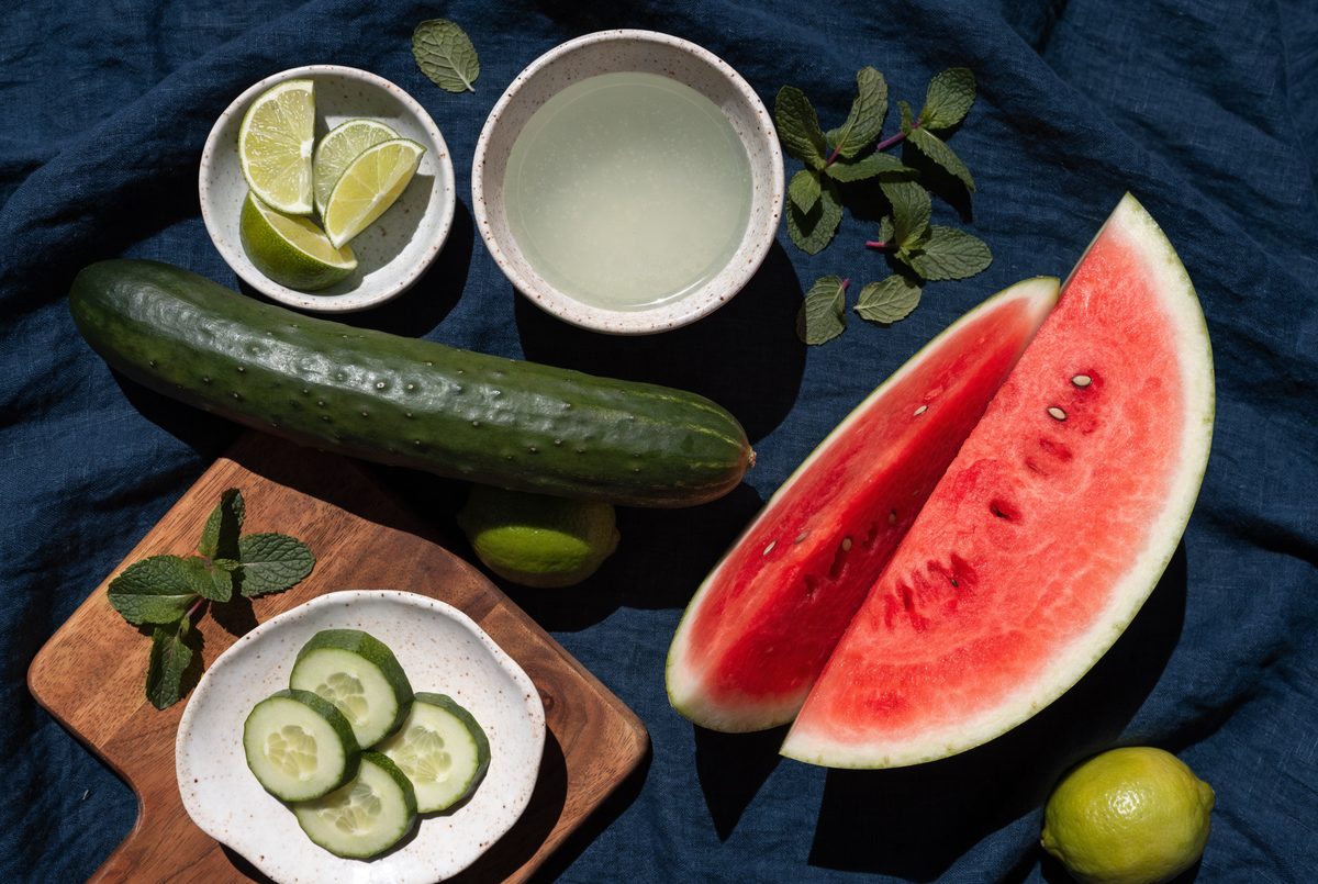 Watermelon–Cucumber Agua Fresca ingredients