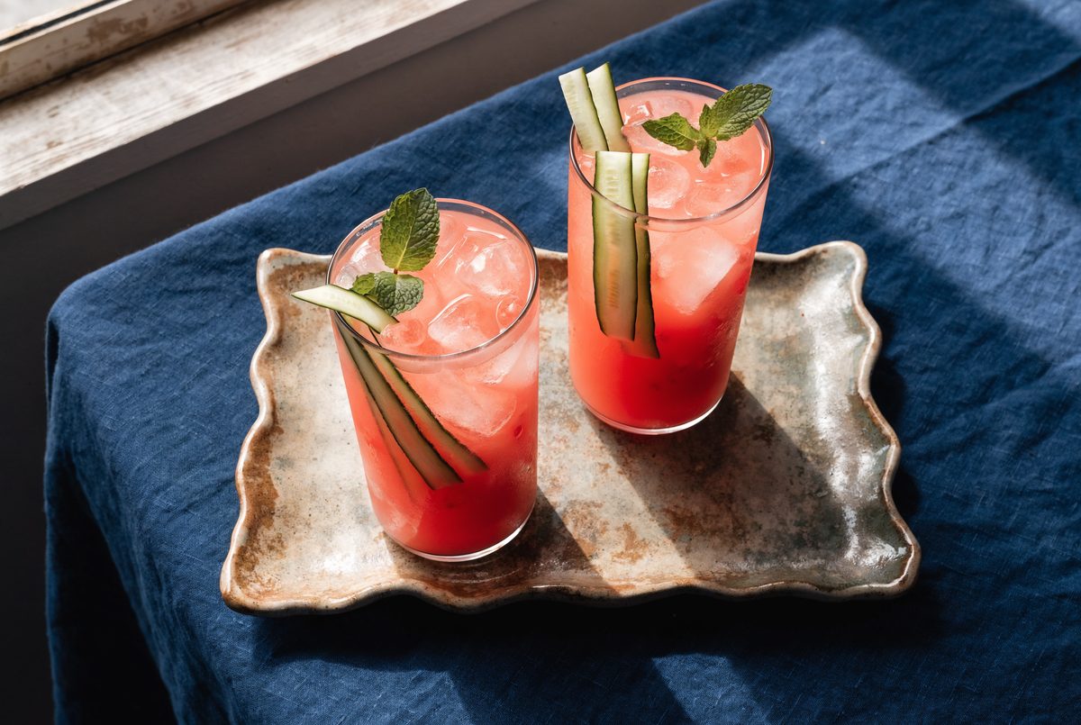 Watermelon–Cucumber Agua Fresca