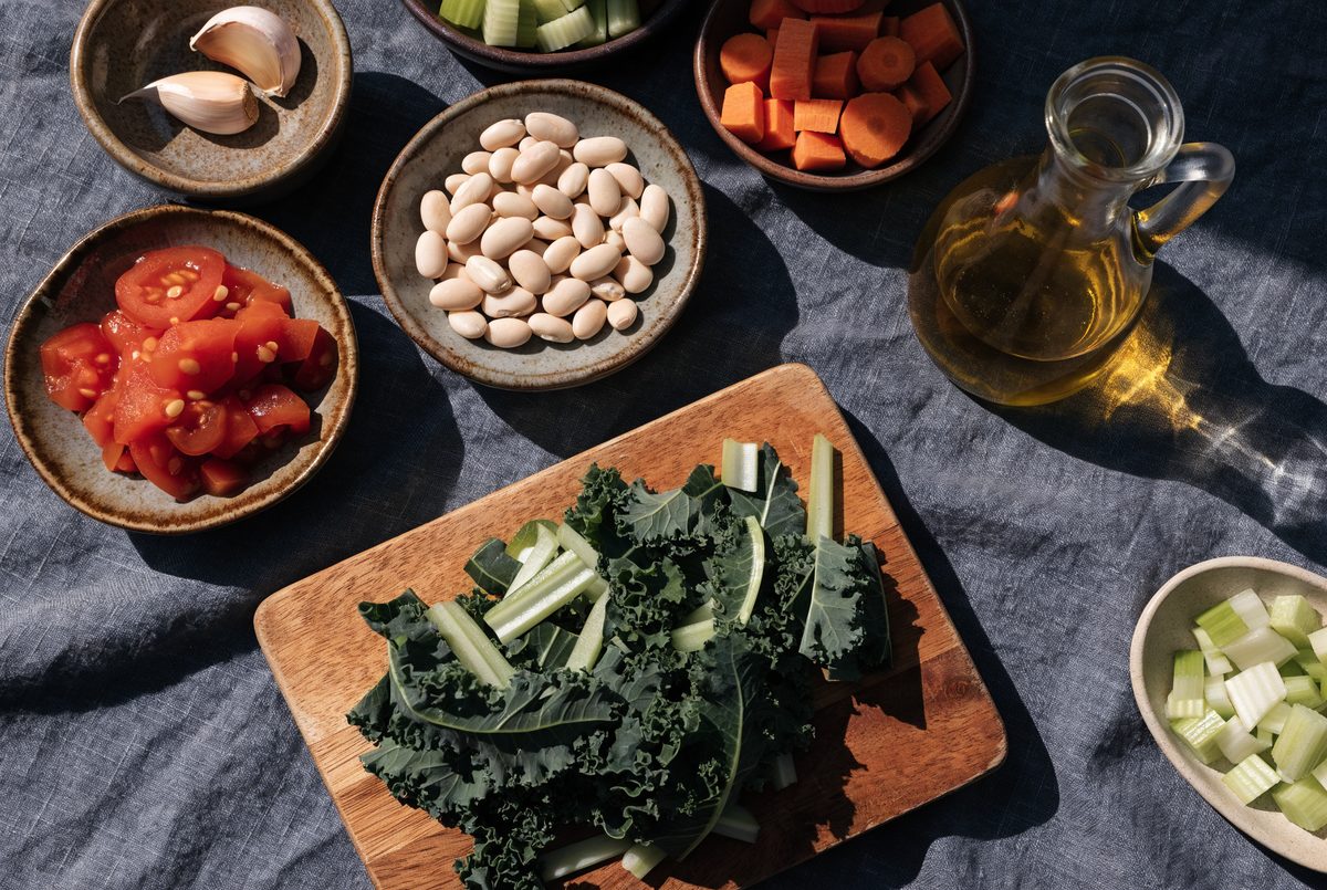White Bean & Kale Minestrone ingredients