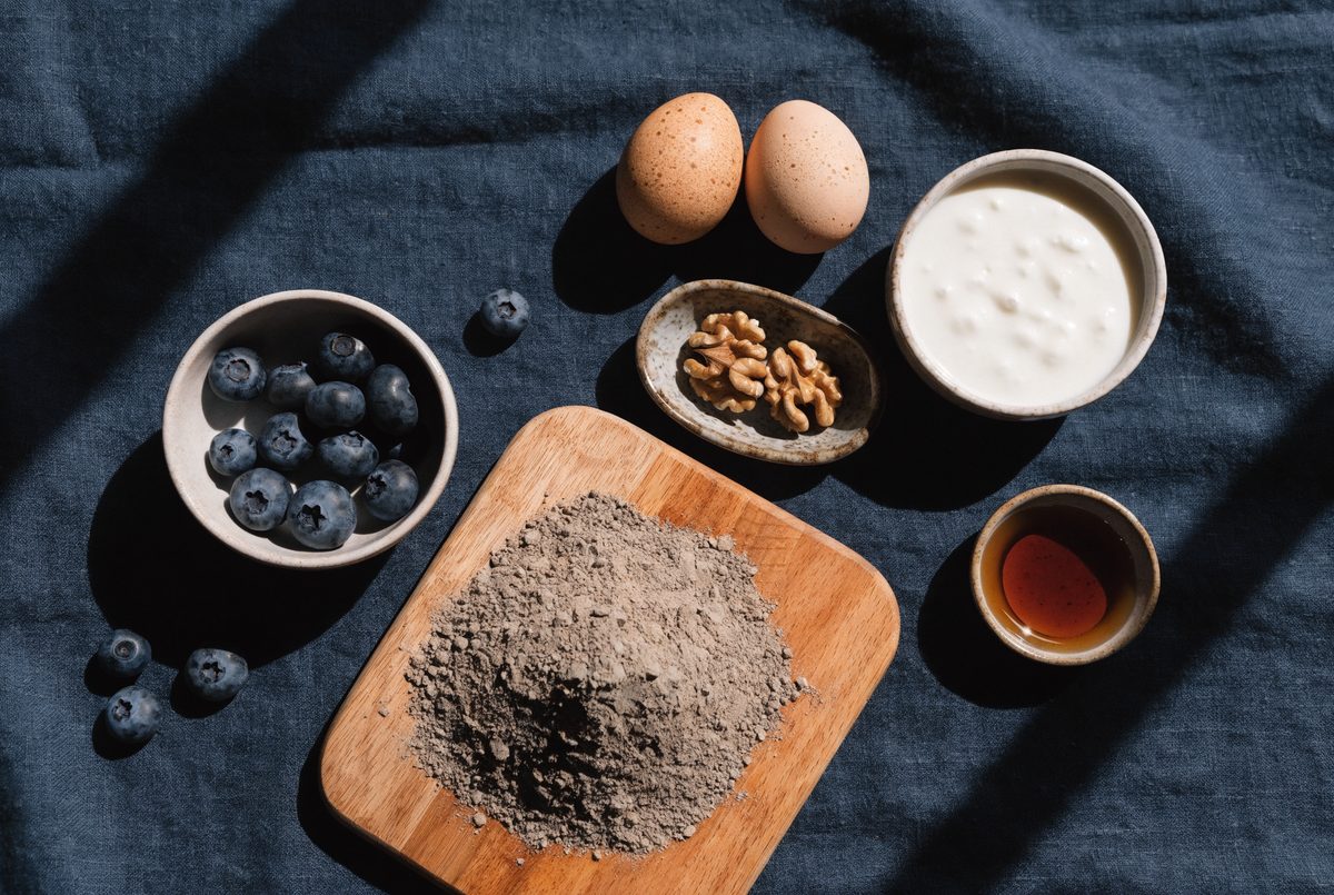 Blueberry Buckwheat Pancakes ingredients