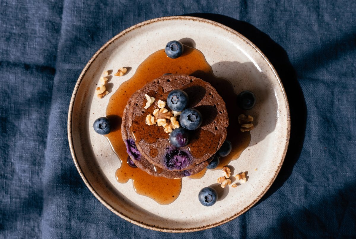 Blueberry Buckwheat Pancakes