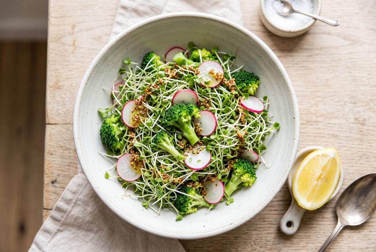 Broccoli Sprout & Mustard Salad