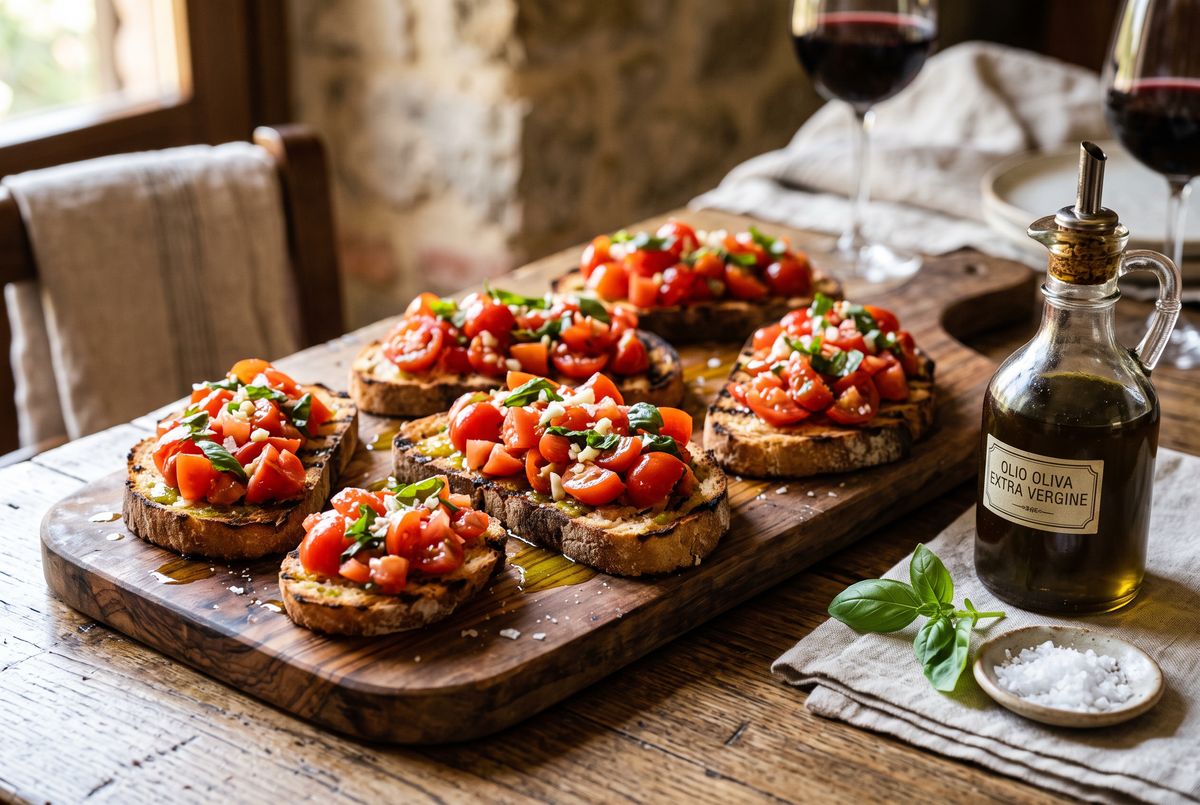 Olive Oil & Tomato Bruschetta