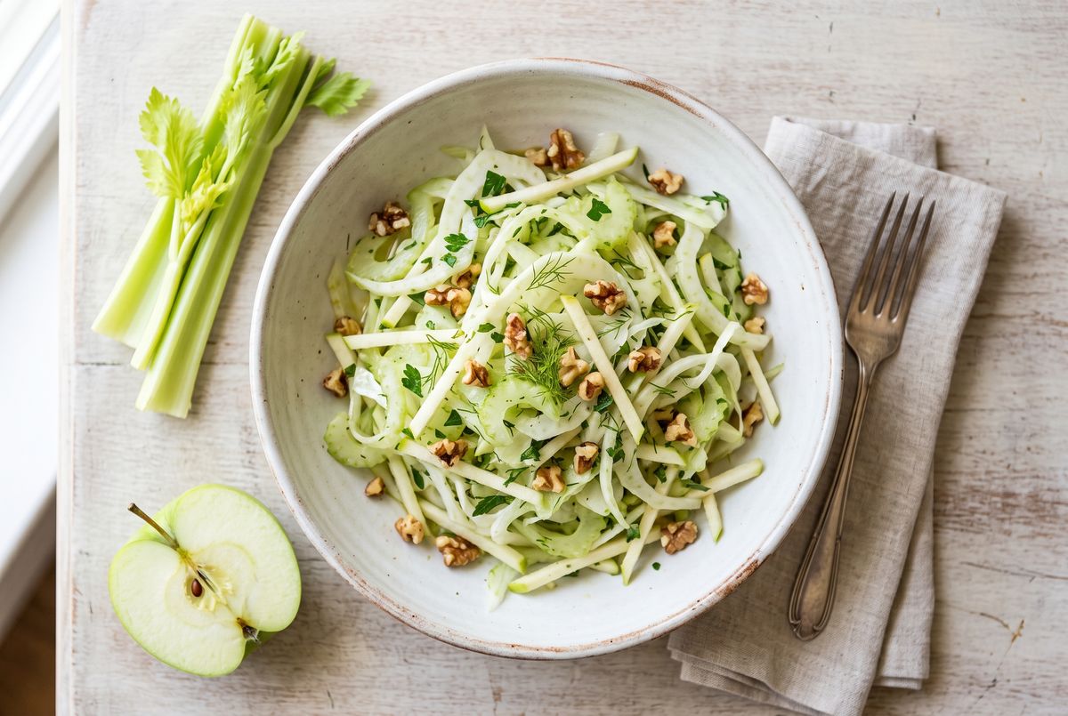 Celery, Fennel & Apple Slaw