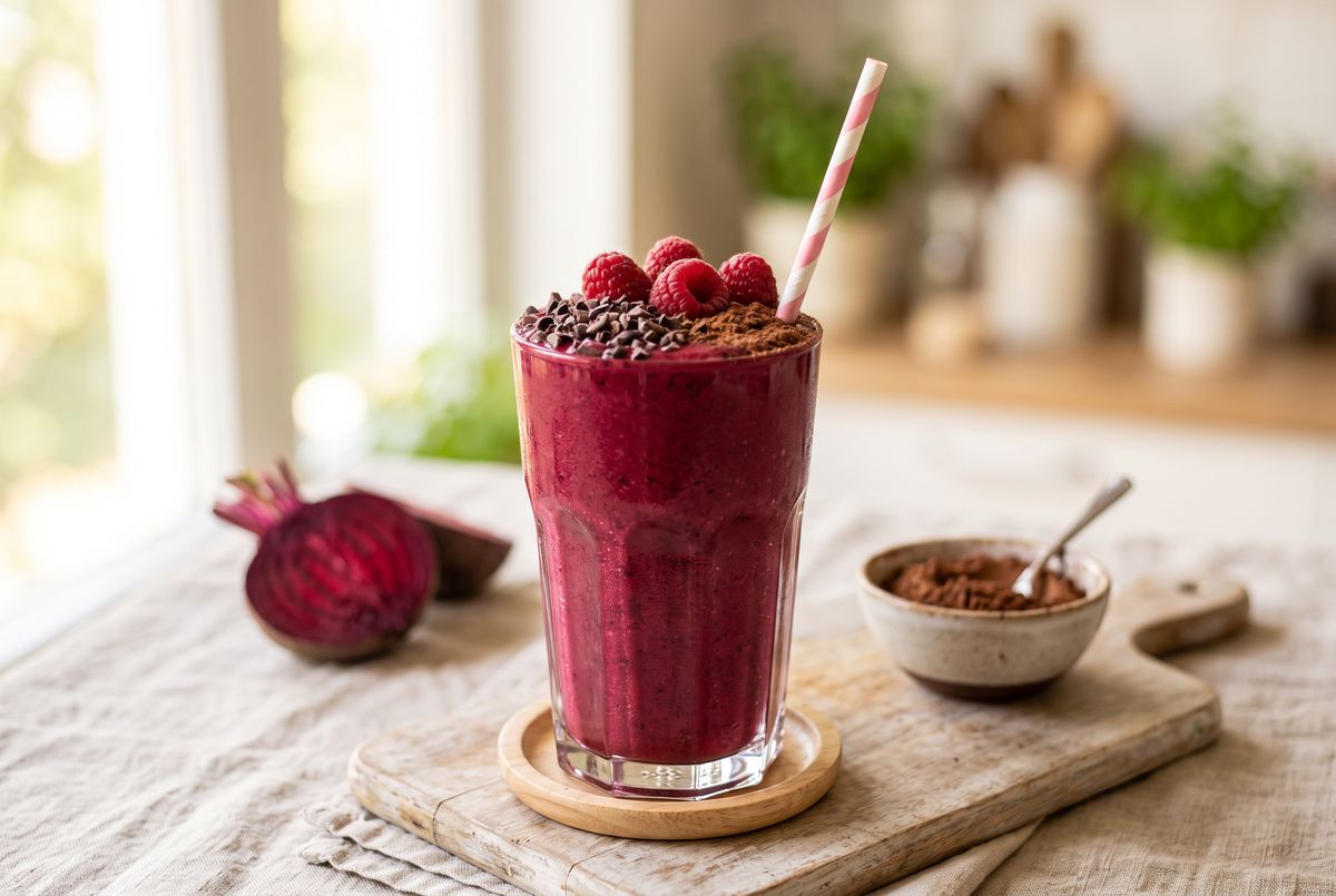 Dark Cocoa–Beet Recovery Smoothie