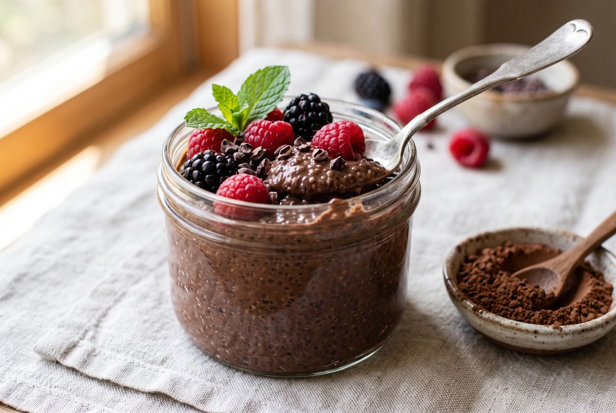 Cocoa Flavanol Chia Pudding