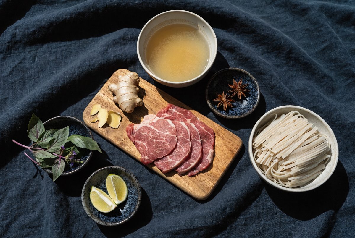 Beef Phở on Bone Broth ingredients