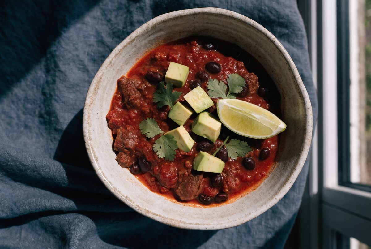 Bison & Black Bean Chili