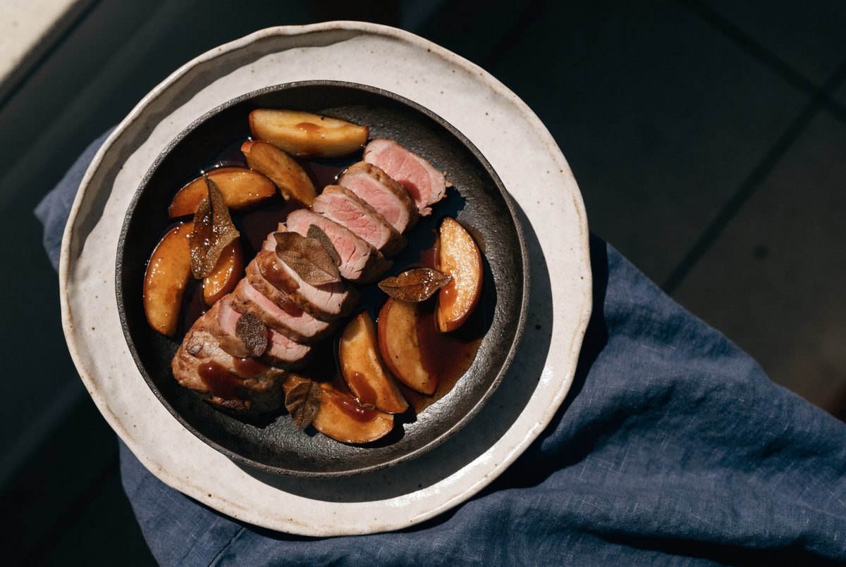 Pork Tenderloin Skillet with Apples & Sage