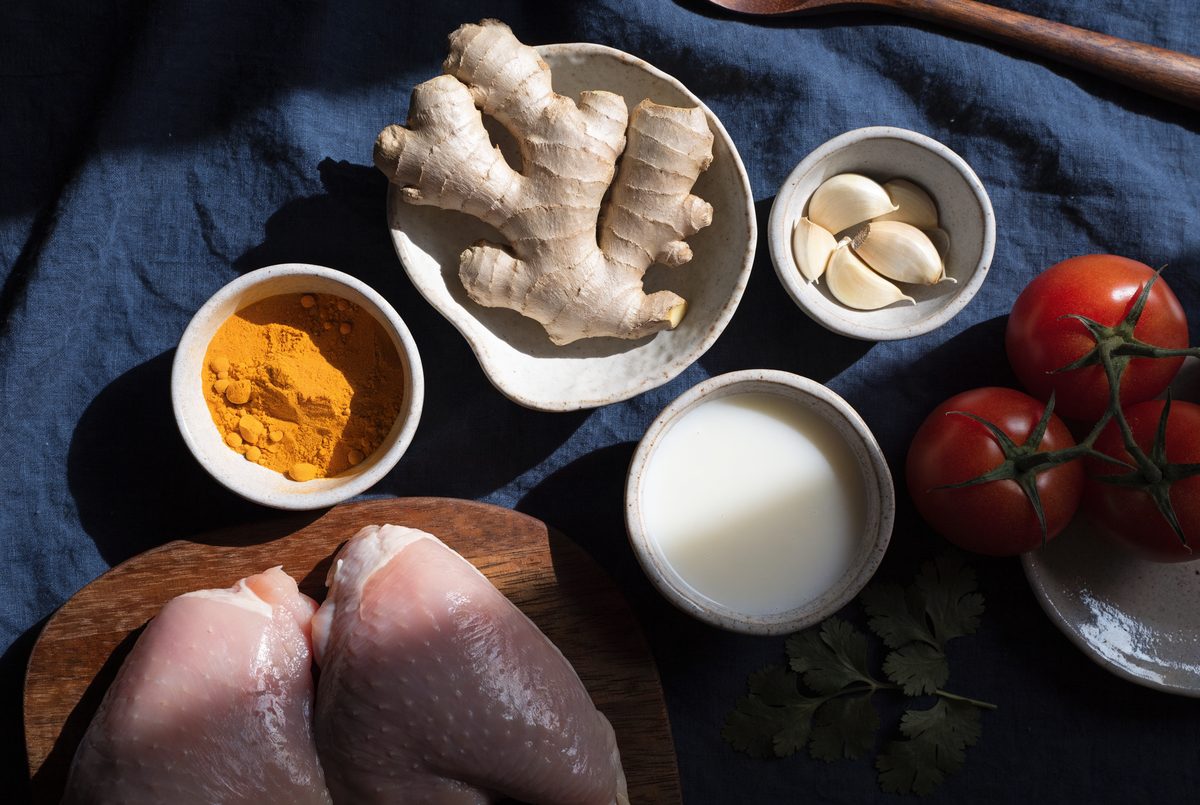 Turmeric–Coconut Chicken Curry ingredients