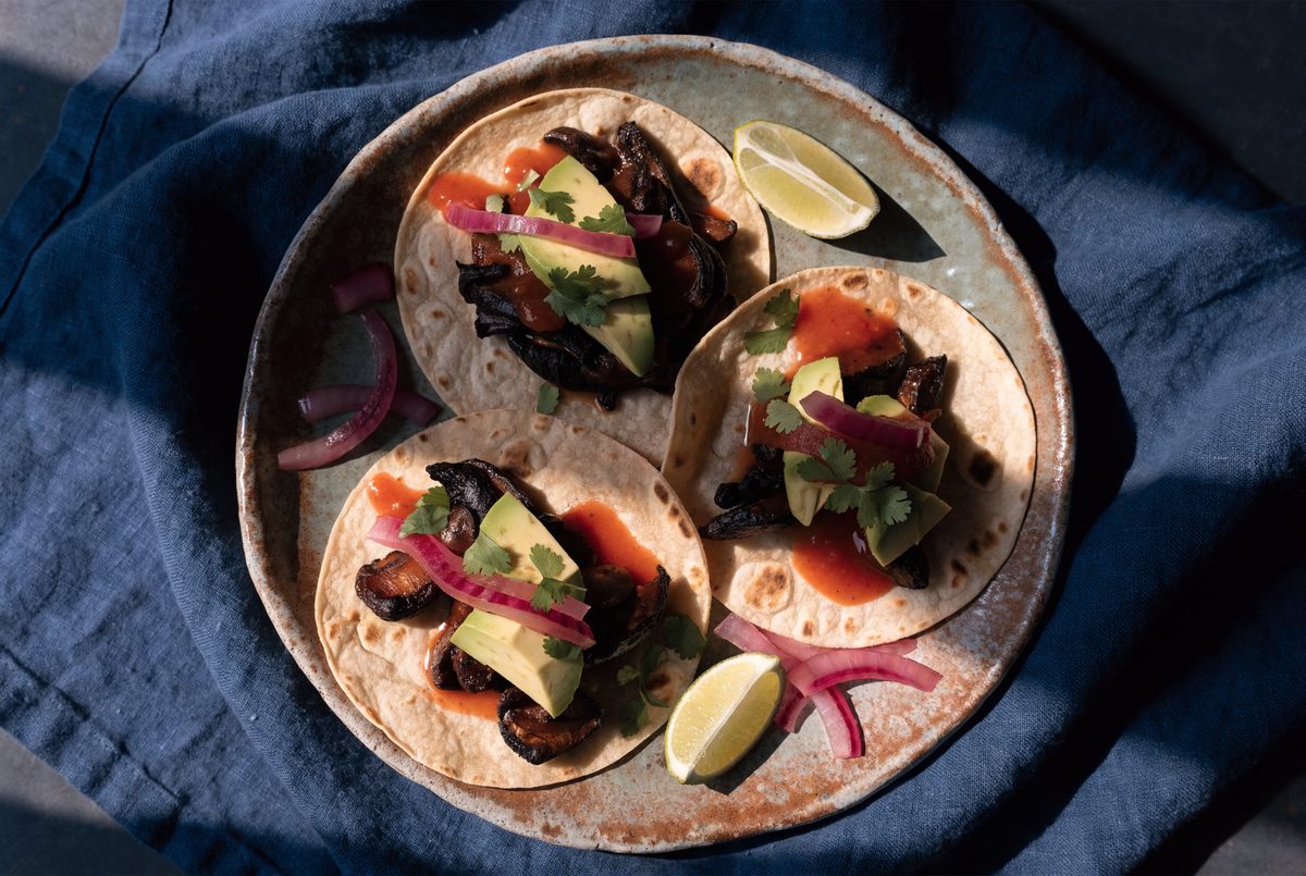 Charred Oyster Mushroom Tacos