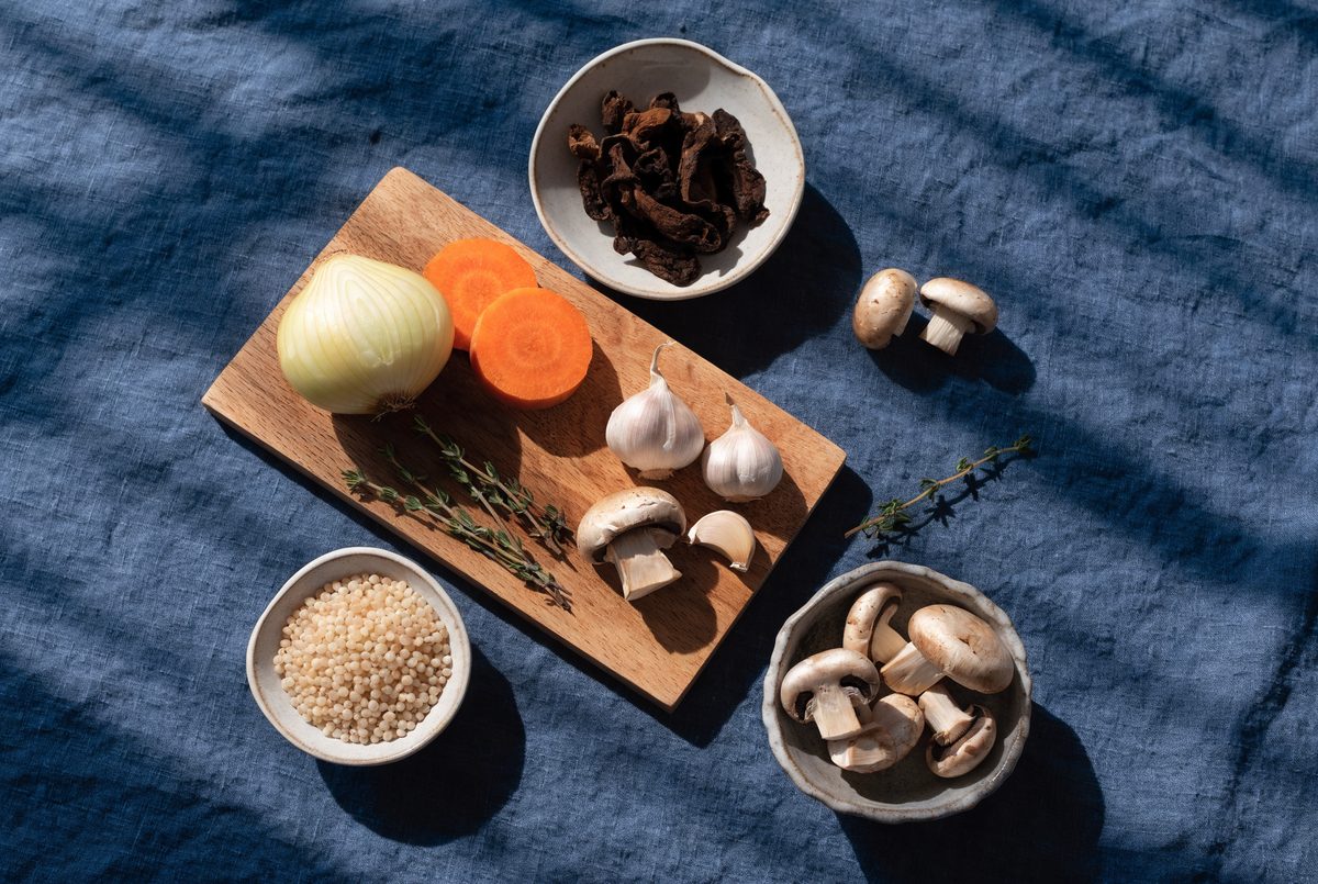 Porcini & Pearl Barley Stew ingredients
