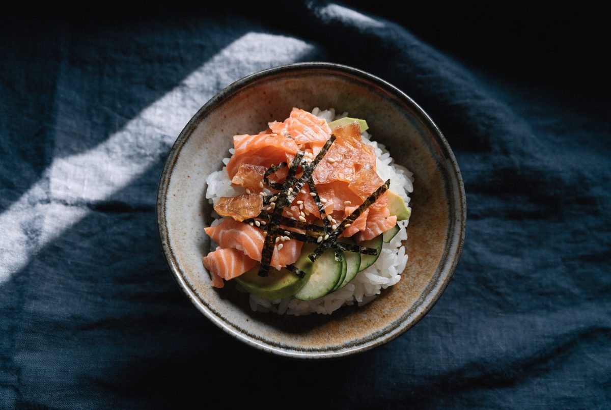 Crispy Salmon-Skin Rice Bowl