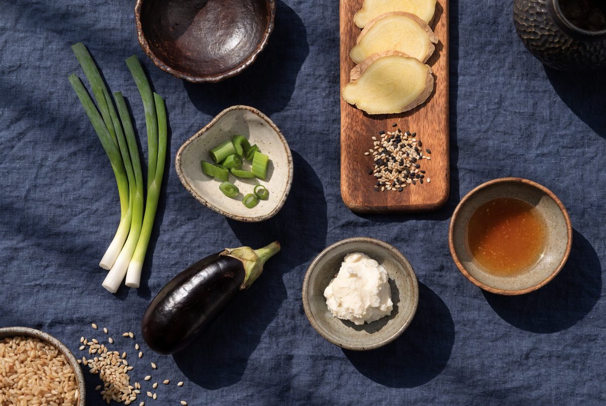 Miso-Glazed Eggplant Dengaku ingredients