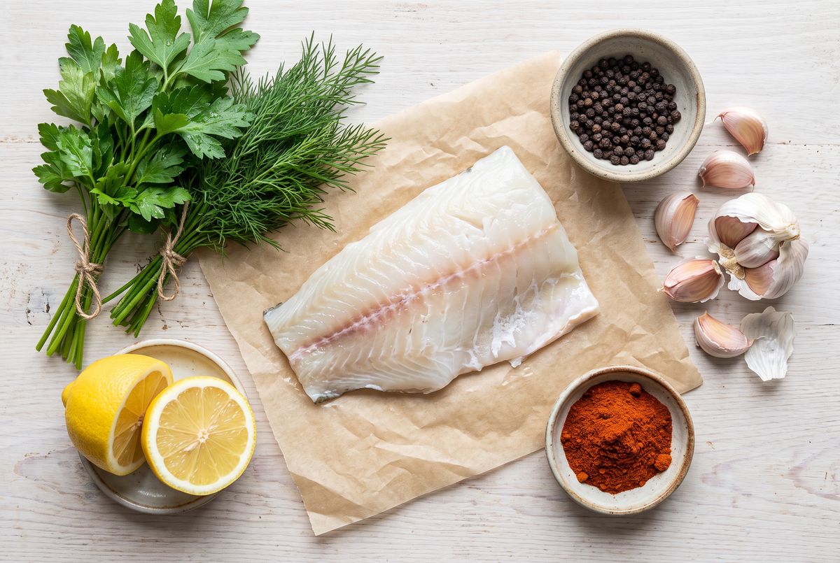 Herb-Crusted Cod, No Added Salt ingredients