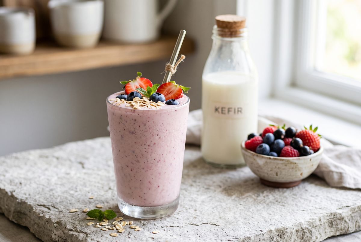 Fermented Kefir & Berry Smoothie