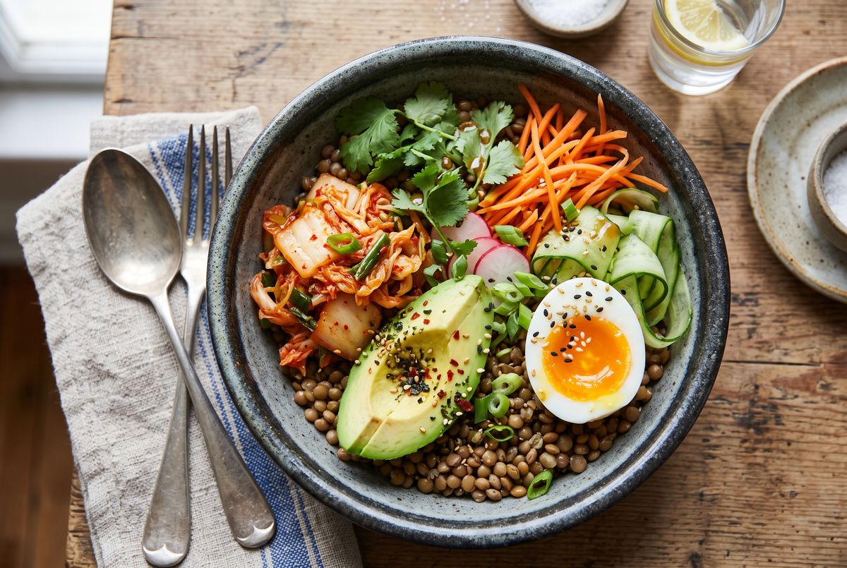 Kimchi & Lentil Gut Bowl