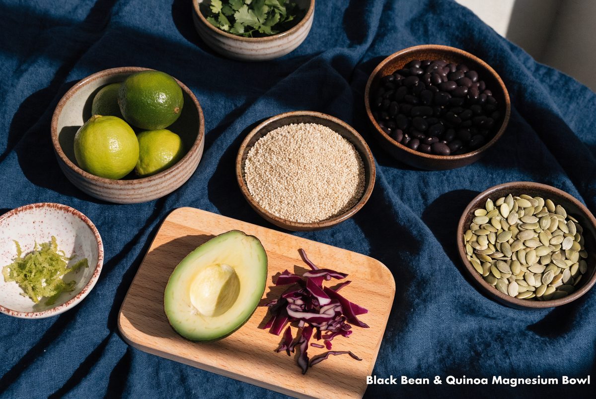Black Bean & Quinoa Magnesium Bowl ingredients
