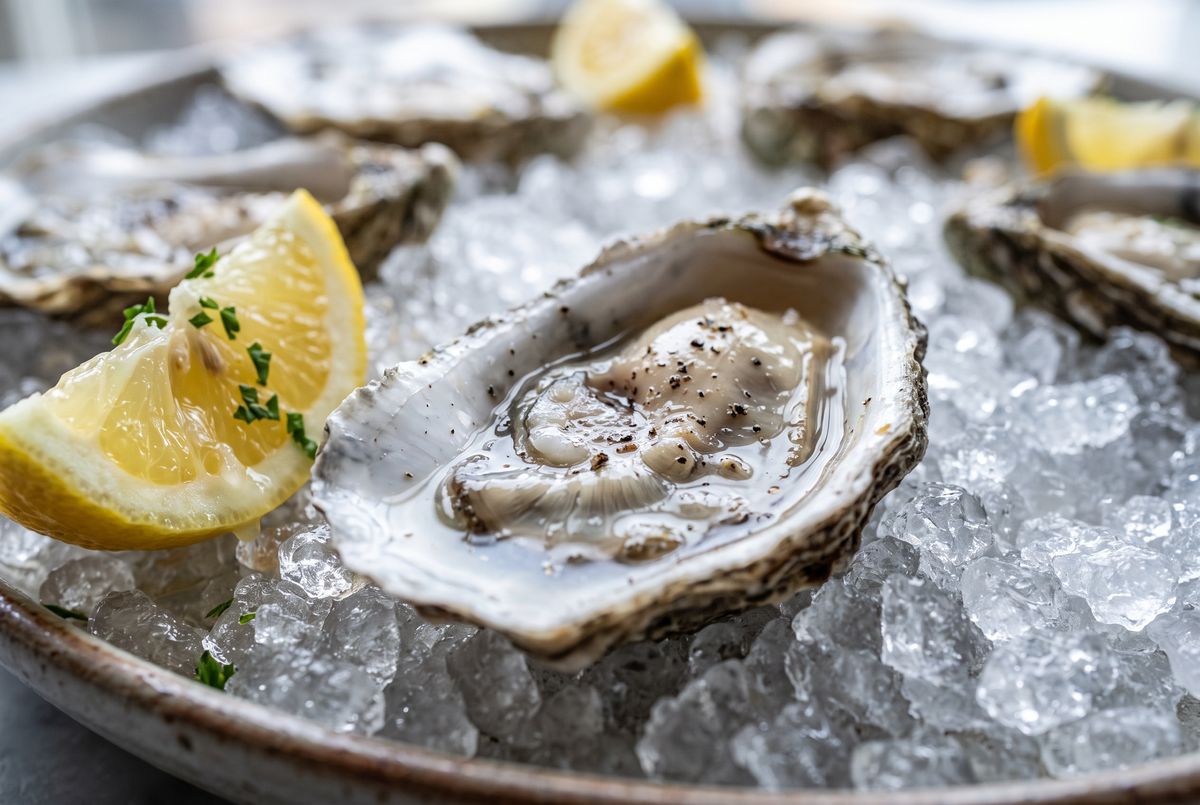 Zinc-Rich Oysters with Mignonette ingredients