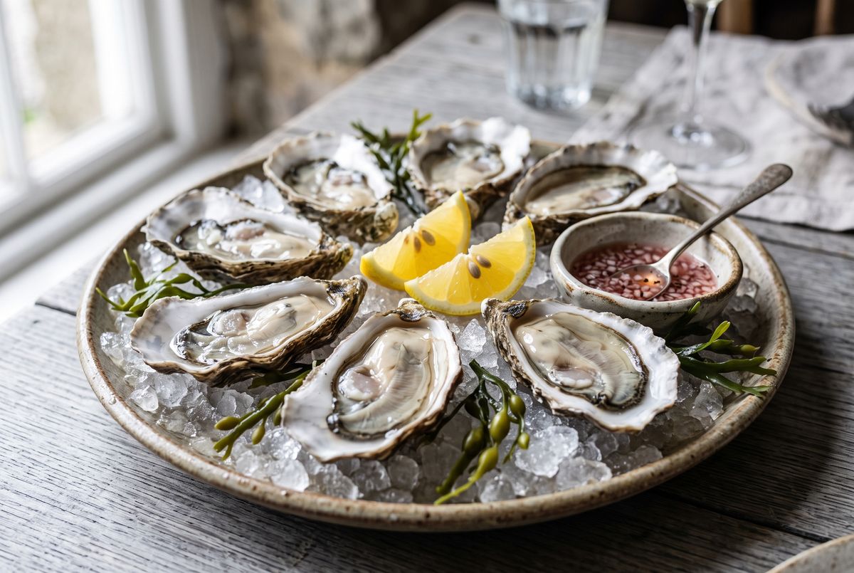 Zinc-Rich Oysters with Mignonette