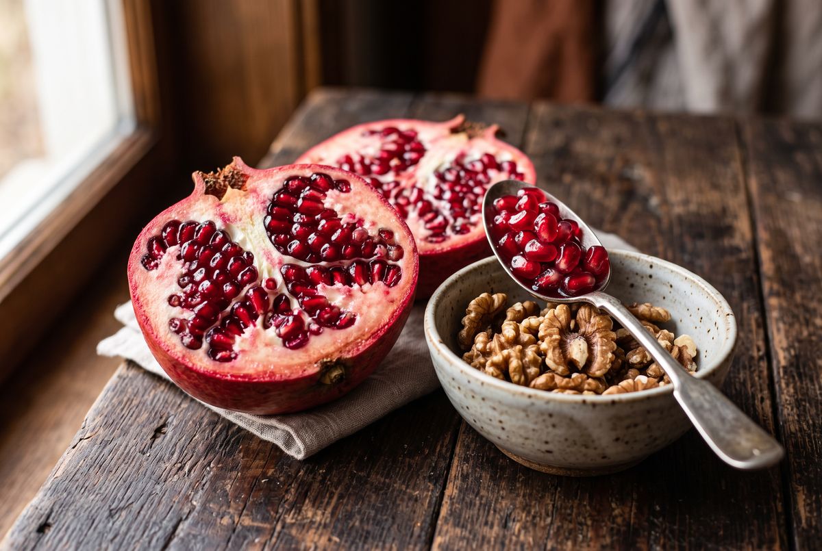 Pomegranate–Walnut Yogurt Bowl ingredients