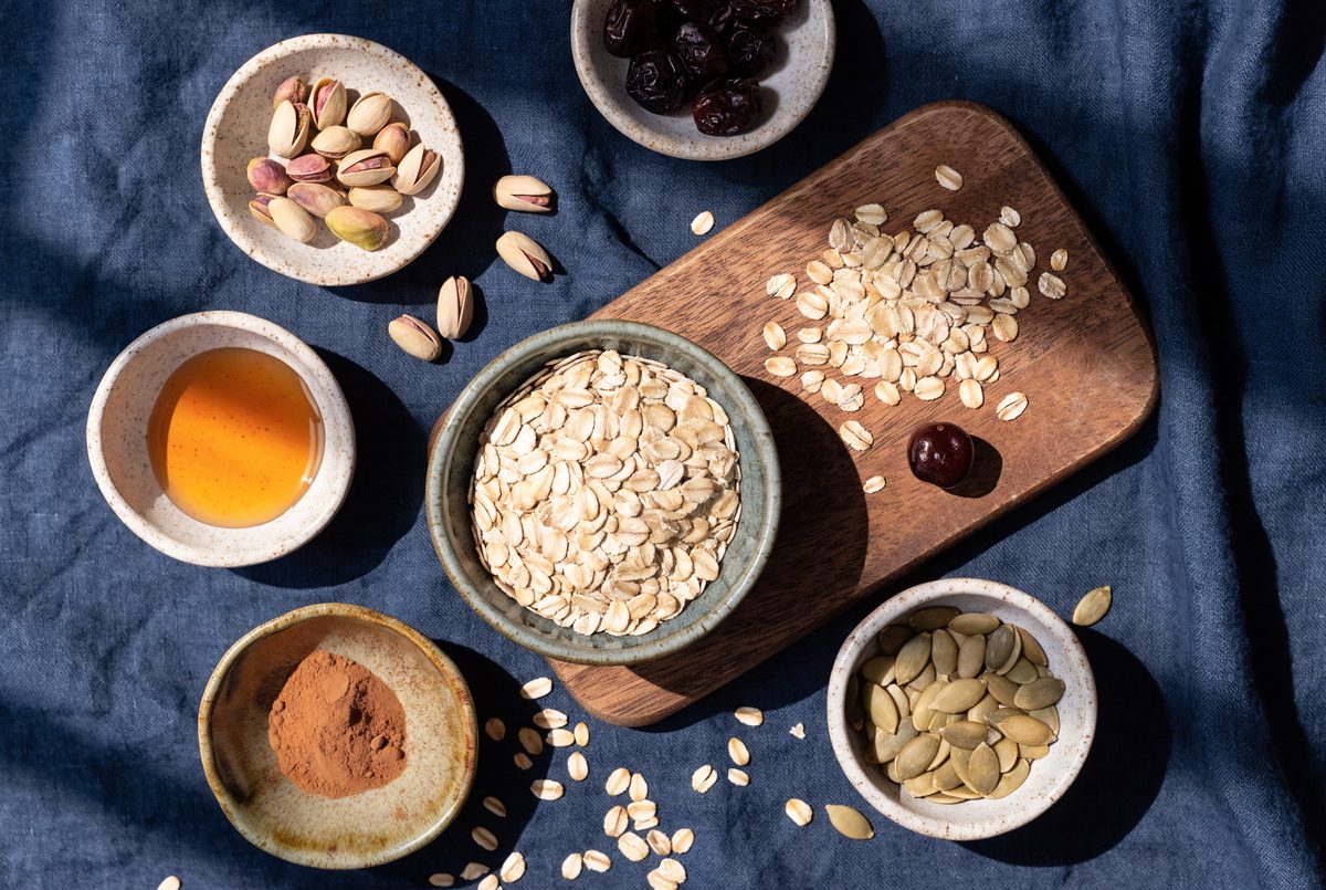 Pistachio & Tart Cherry Sleep Granola ingredients