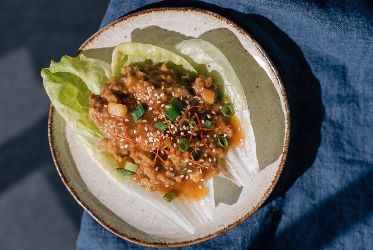 Turkey & Ginger Lettuce Wraps