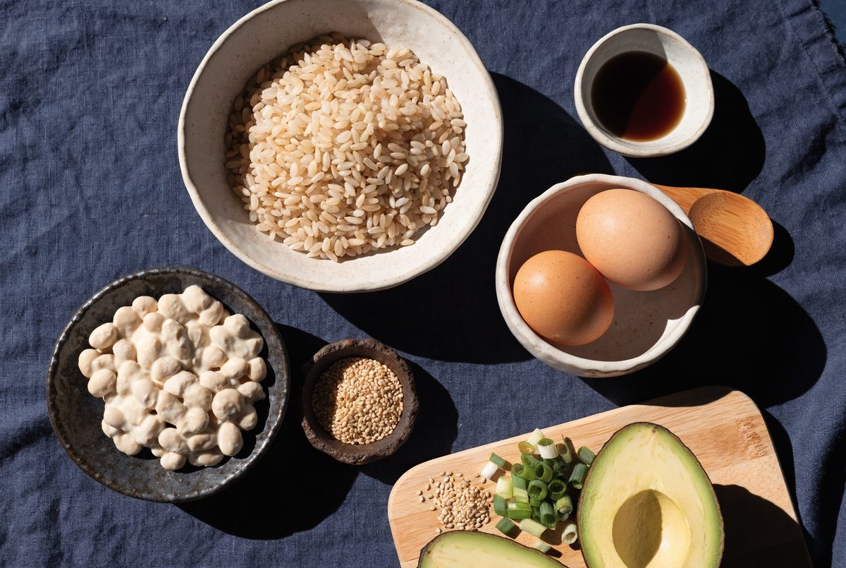 Natto & Avocado Breakfast Rice Bowl ingredients