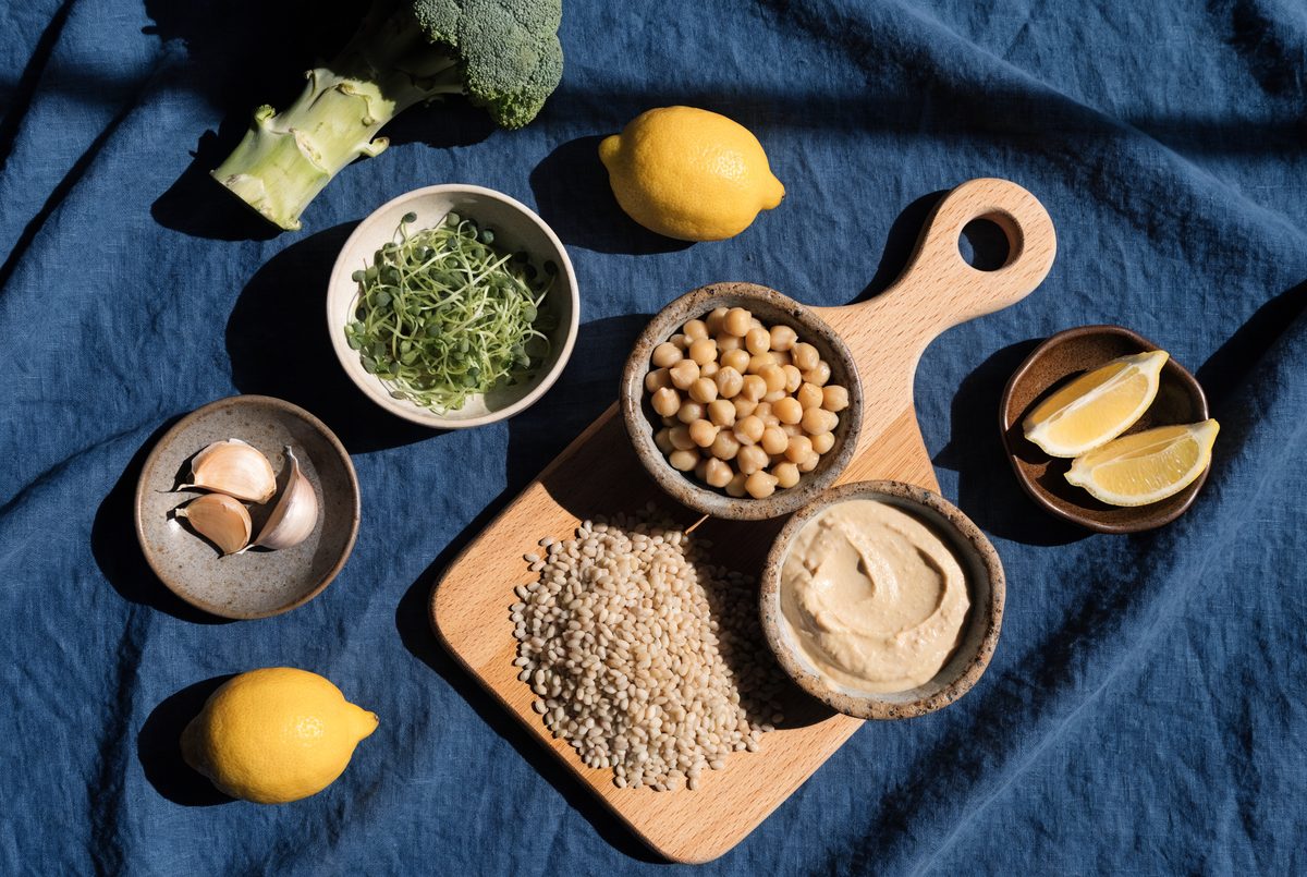 Charred Broccoli & Tahini Grain Bowl ingredients