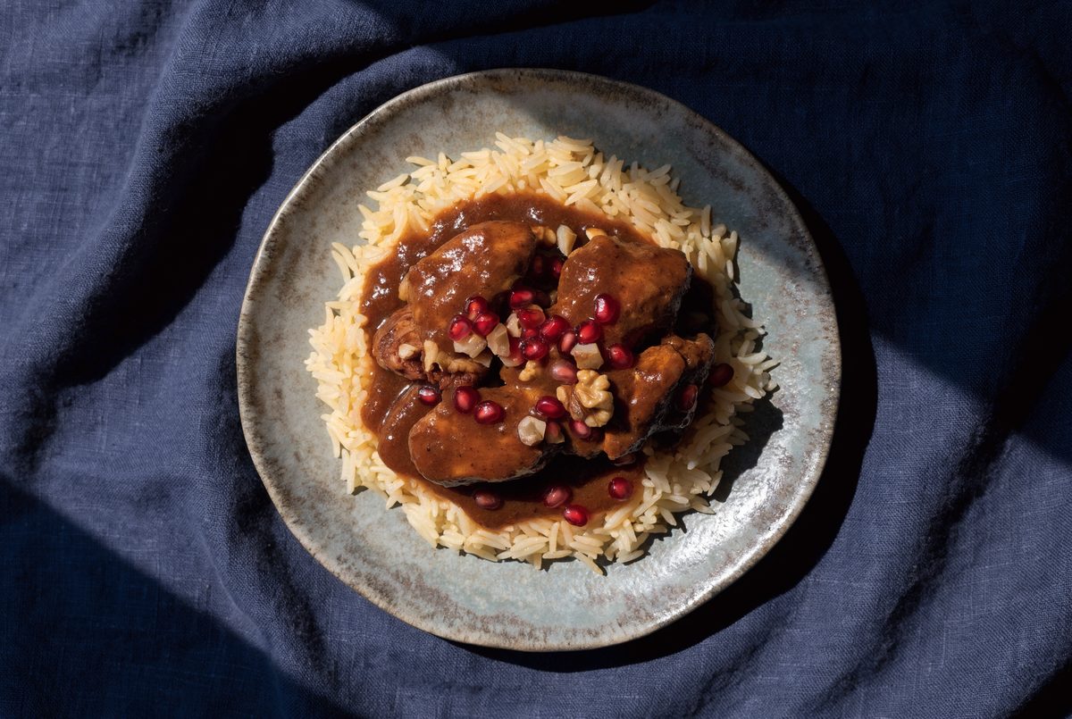 Fesenjan: Walnut–Pomegranate Braised Chicken