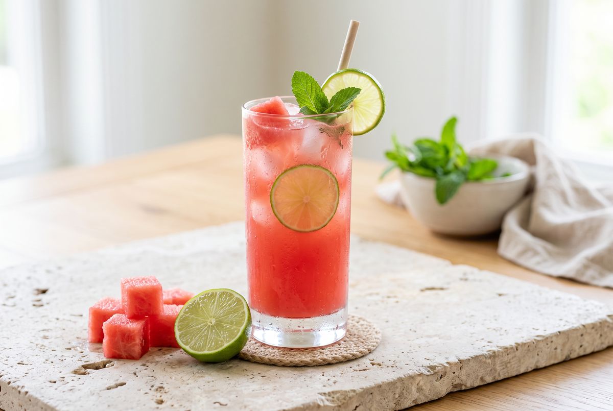 Watermelon–Lime Citrulline Cooler