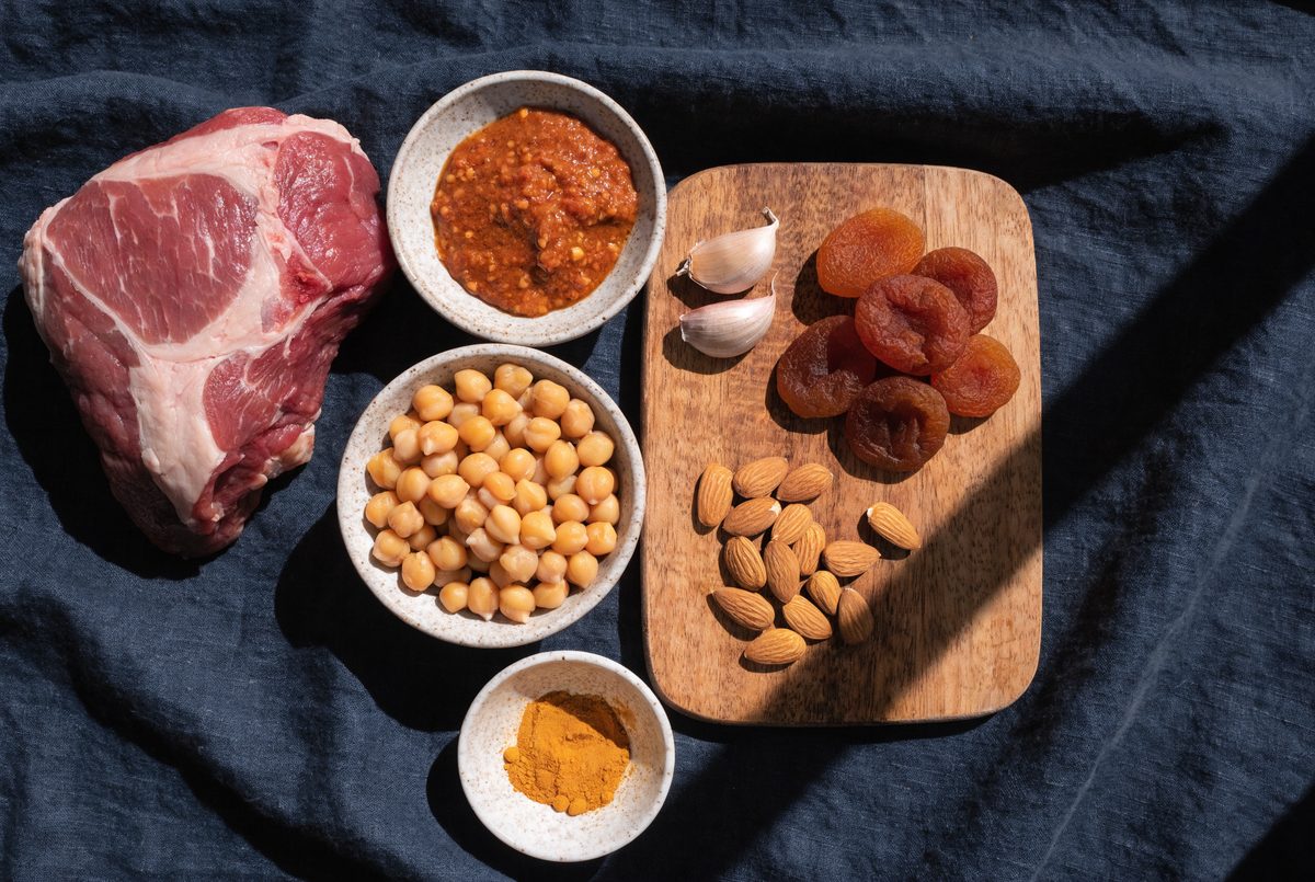 Harissa Lamb & Chickpea Tagine ingredients