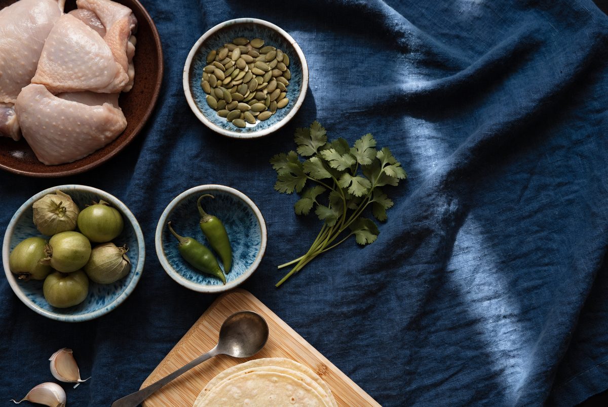 Chicken in Green Pipián (Pumpkin-Seed Mole) ingredients