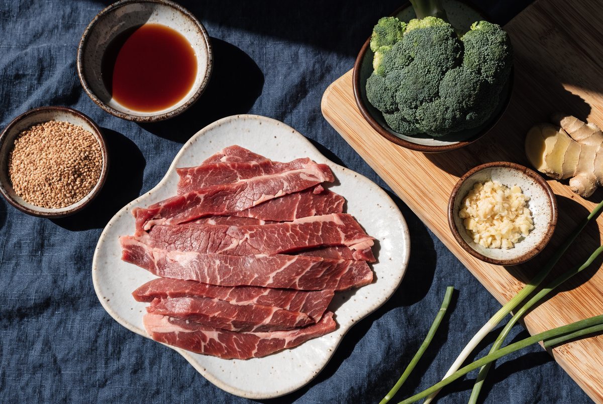 Sesame Beef & Broccoli Stir-Fry ingredients